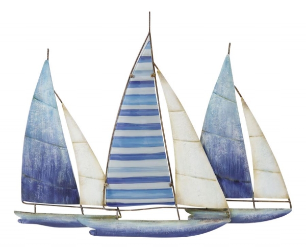 Wandhänger 3 Segelboote  ca. 60 x 3 x 48 cm