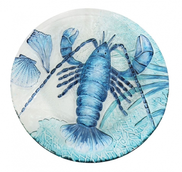 Glasteller Hummer Ø 30,5 x 3 cm