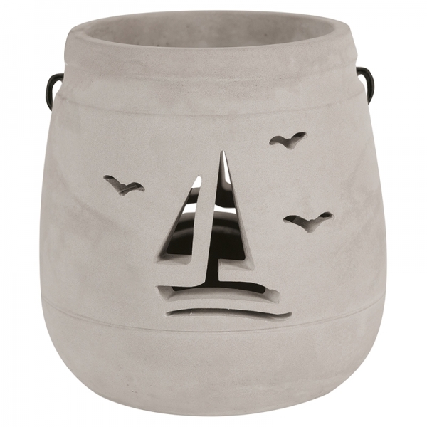 Beton Windlicht Sylt Ø 12 x 12 cm