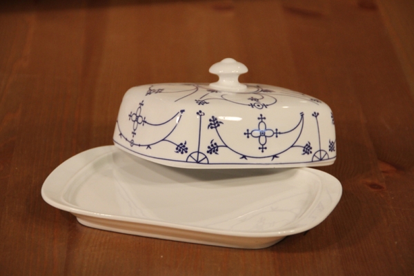 Butterdose Indisch Blau 19 x 13,5 cm von JL