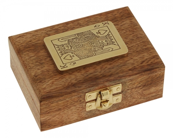 Spielkartenbox mit Skat-Karten ca. 11 x 8 x 4 cm