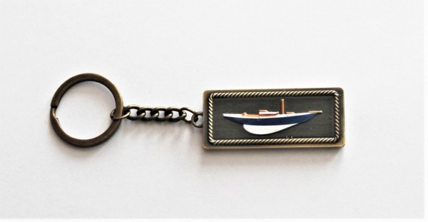 Schlüsselanhänger maritim Halbrumpfmodell ca. 11 cm