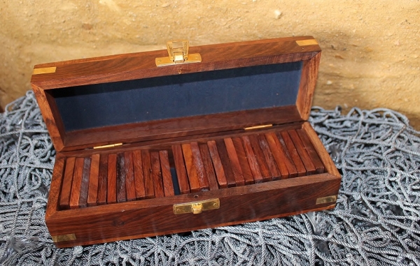 Maritimes Domino-Spiel ca. 20 x 7 x 5 cm