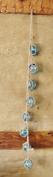 Fischerkugel-Leine mit 8 Kugeln ca. 75 cm