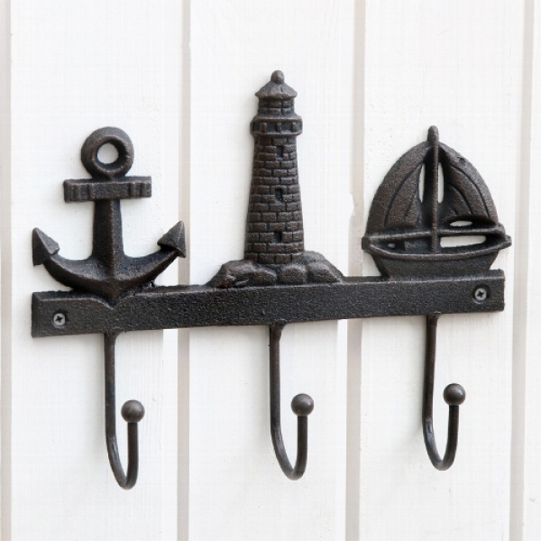 Hakenleiste maritim ca. 20 x 5 x 16 cm