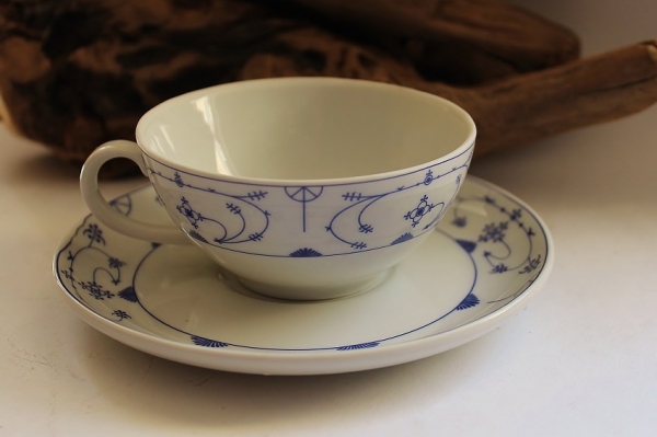 Indisch Blau Ostfriesische Teetasse mit Untertasse