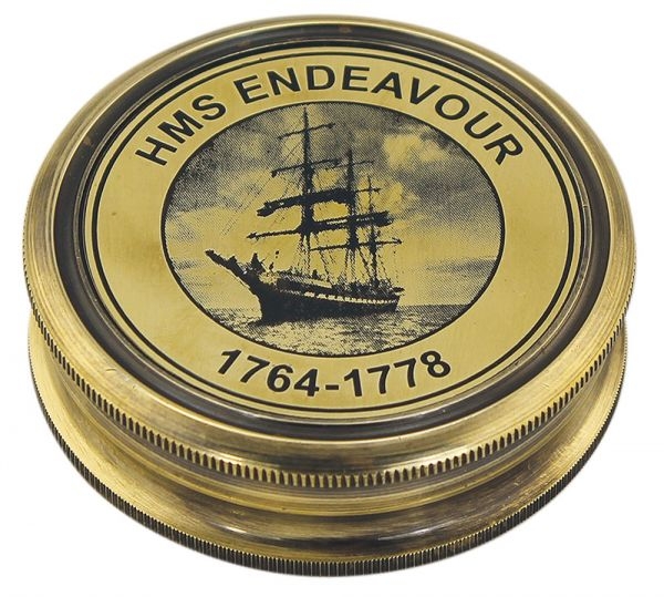 Kompass HMS Endeavour ca. Ø 6 x 2 cm