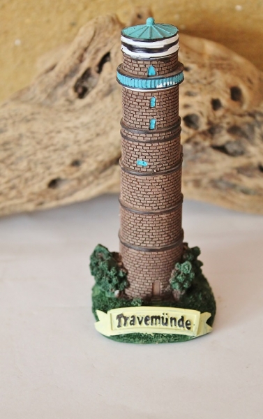 Deko-Leuchtturm Travemünde ca. 12 x Ø 5 cm