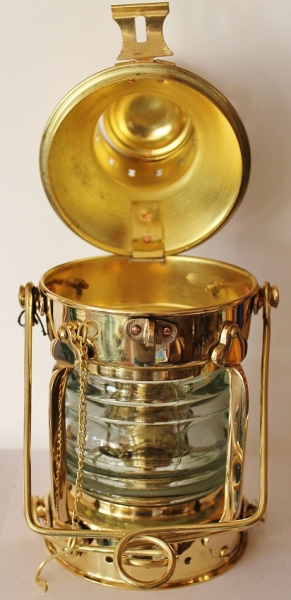 Schiffslampe als Ankerlampe ca. 32 x Ø 15 cm