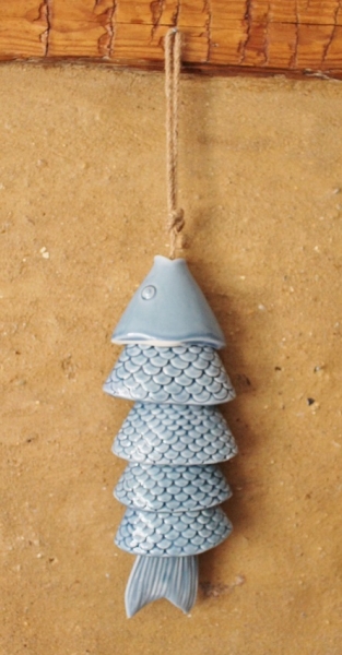 Hängender Fisch ca. 43 x 9,5 x 5,5 cm