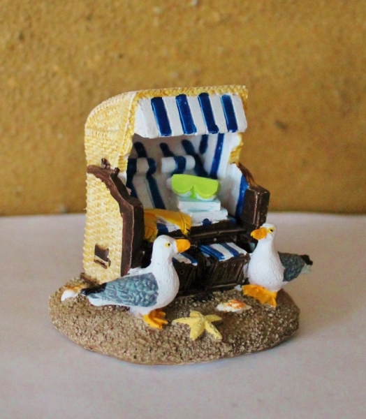 Strandkorb ca. 6,5 x 8 x 6 cm