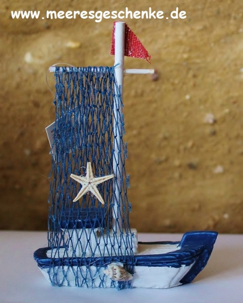 Deko-Modell Fischkutter ca. 11,5 x 8 x2 cm