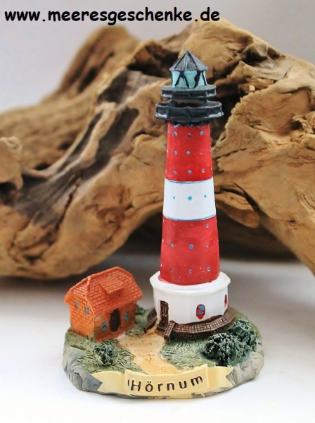 Deko-Leuchtturm Modell Hörnum auf Sylt ca. 10 x 6 x 5 cm