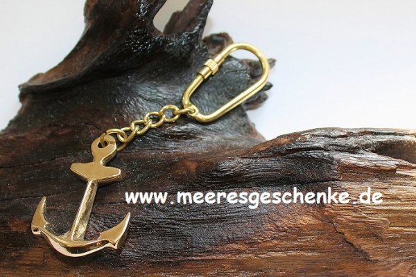 Schlüsselanhänger maritim als Anker ca. 11 cm