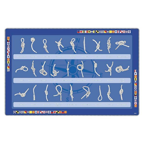 Tisch-Set / Untersetzer Seemanns-Knoten in 3 Sprachen