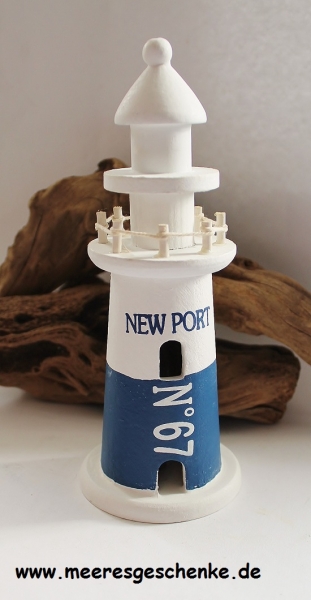 Deko-Leuchtturm New Port ca. 20 cm