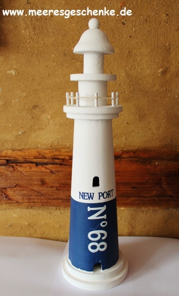 Deko-Leuchtturm New Port ca. 40 cm