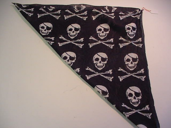Tuch Pirat ca. 55 x 55 cm