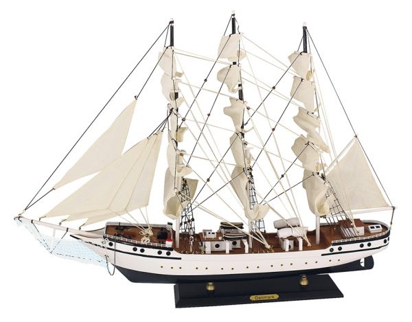 Segelschulschiff Modell Danmark ca. 79 x 58 cm