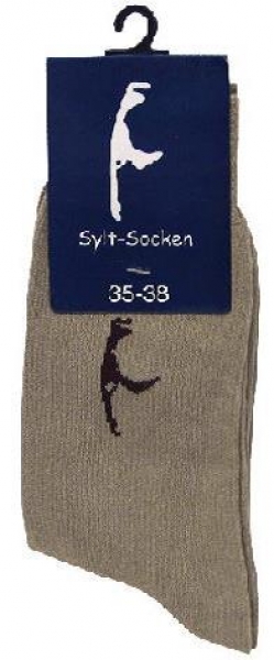 Socken maritim mit Sylt-Motiv versch. Farben
