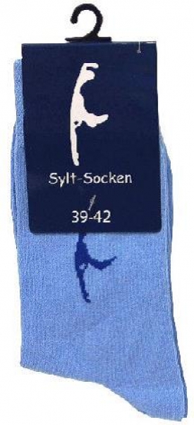Socken maritim mit Sylt-Motiv versch. Farben