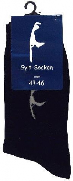 Socken maritim mit Sylt-Motiv versch. Farben