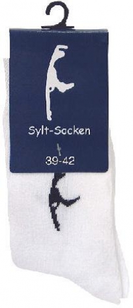 Socken maritim mit Sylt-Motiv versch. Farben