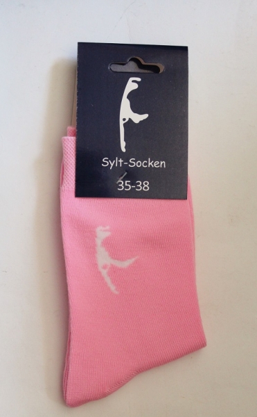 Socken maritim mit Sylt-Motiv versch. Farben