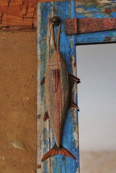 Spiegel maritim im Shabby-Look ca. 40 x 60 cm