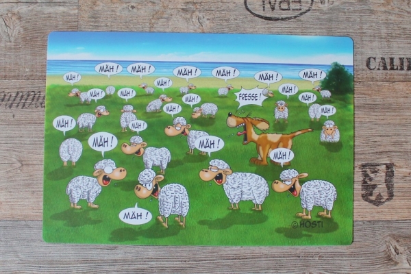 Tisch-Set / Untersetzer "Fresse" ca. 44 x 30 cm