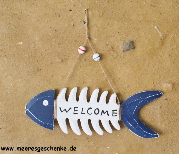 Deko-Schild als Grätenfisch ca. 27 x 24,5 cm