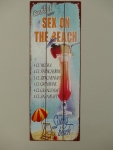 Blechschild antik SEX ON THE BEACH ca. 13 x 36 cm