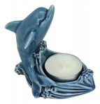 Teelichthalter Delfin ca. 9 x 6 x 10 cm