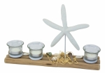 Teelichthalter auf Treibholz ca. 35 x 23 x 8 cm