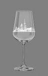 Weinglas "Hamburg" ca. 21 x  Ø 5 cm