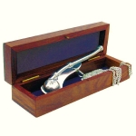 Maritime Bootsmannspfeife 12,5 cm mit Holzbox
