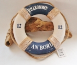 Deko Rettungsring "Willkommen an Bord" Ø: 21 cm