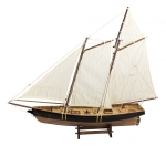 Modell eines Segler / Segel-Yacht ca. 67 x 57 cm