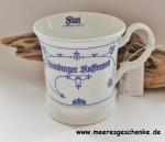 Indisch Blau Herrenbecher / Kapitänsbecher  Hamburger Kaffeepott von JL