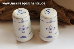 Indisch Blau Salz-und Pfefferstreuer