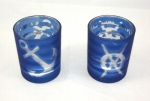 Teelichthalter Anker & Steuerrad je ca. Ø 8 x 7 cm